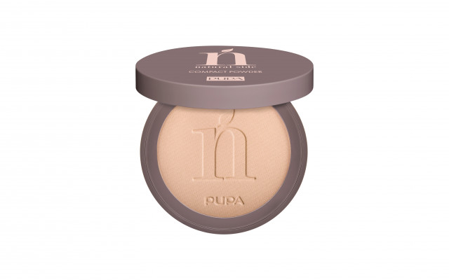 Natural side compact powder