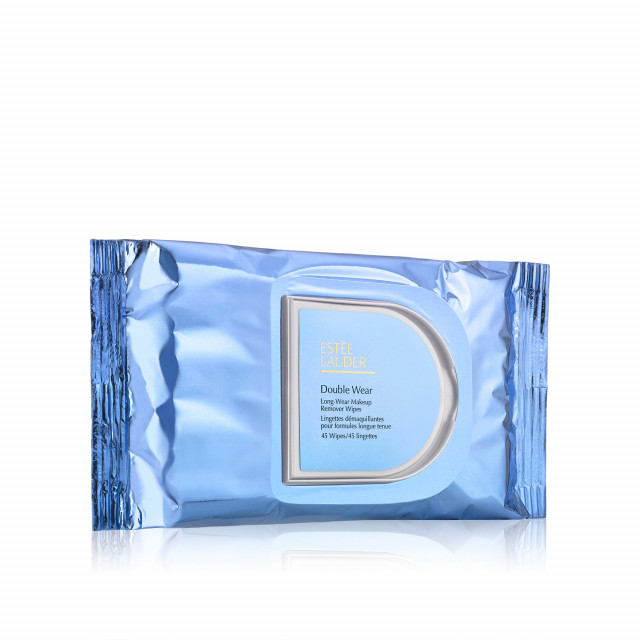 Double wear long wear makeup remover wipes