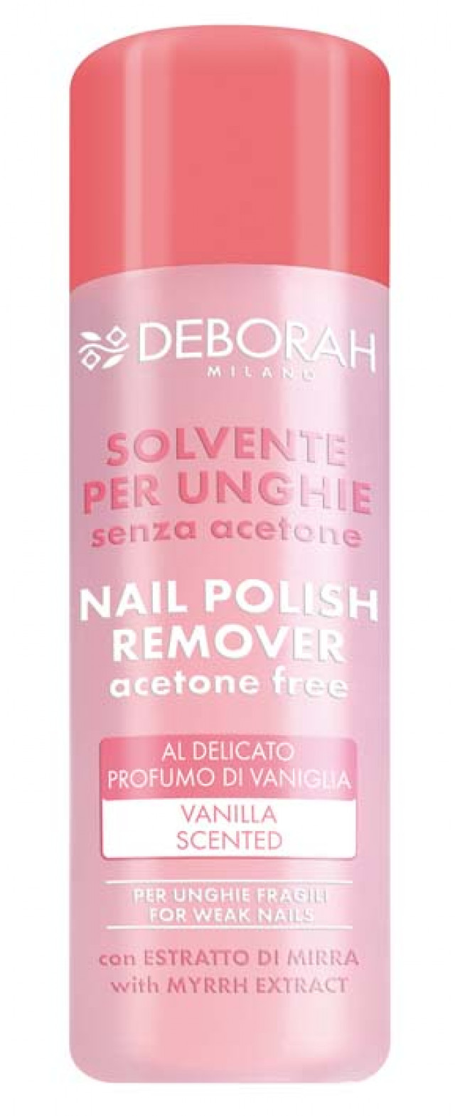 Solvente per unghie senza acetone