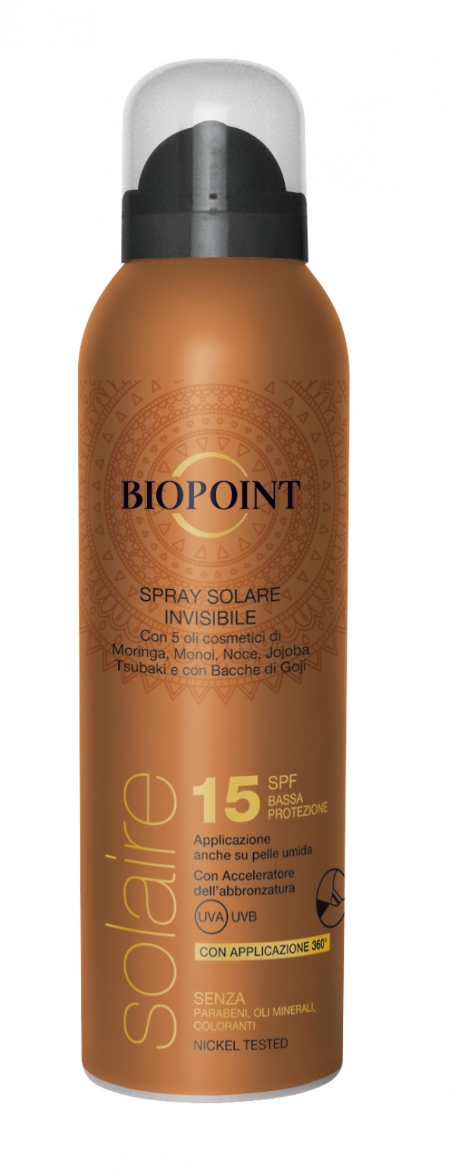 Spray solare invisibile spf15