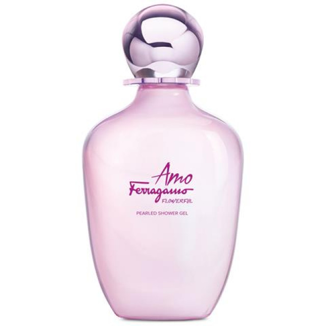 Amo ferragamo flowerful pearled shower gel