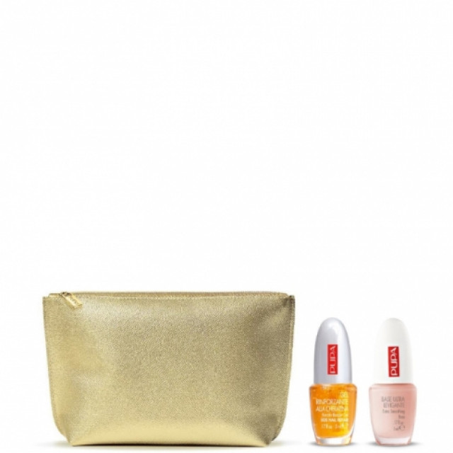 Kit gel rinforzante alla cheratina & base ultra levigante