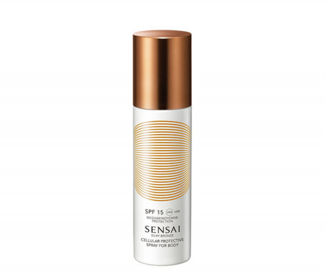 Cellular protective spray body spf 15