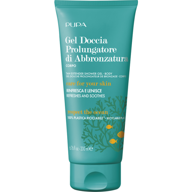 Gel doccia prolungatore di abbronzatura